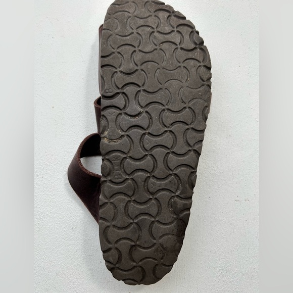 Birkenstock Sandals Pisa Dark Brown Leather Straps Boho Size 40 As Is - Picture 4 of 7